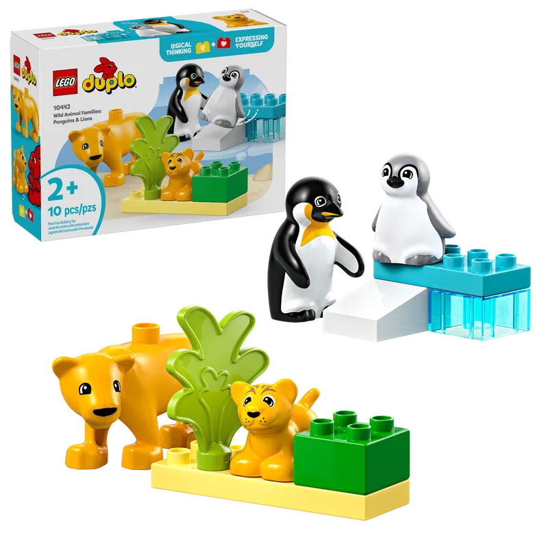 Wild Animal Families: Penguins &amp; Lions