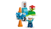 Blue Police Motorcycle