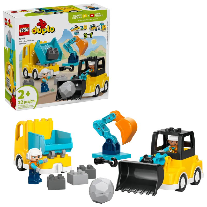 3 in 1 Construction Vehicles