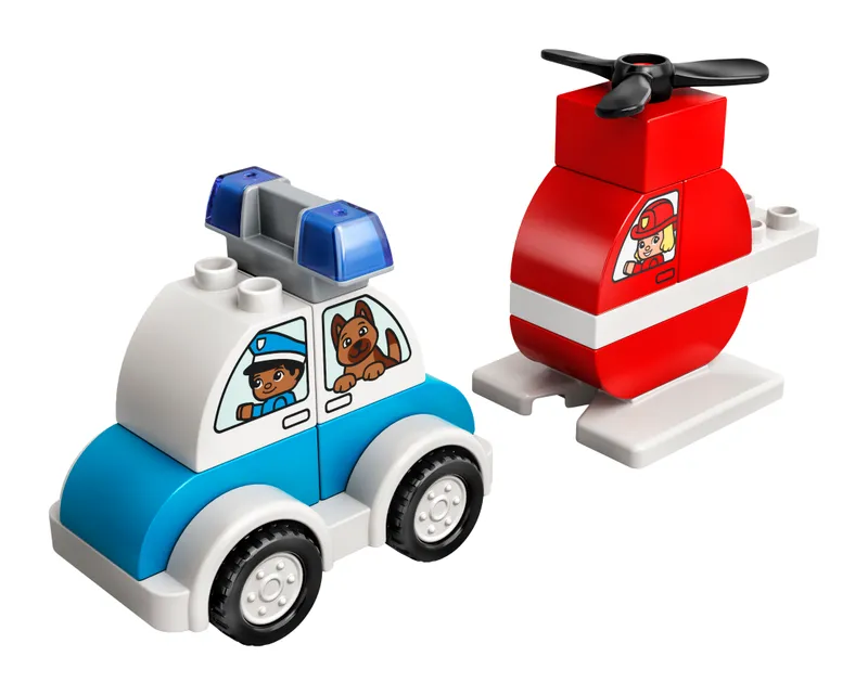 Fire Helicopter &amp; Police Car