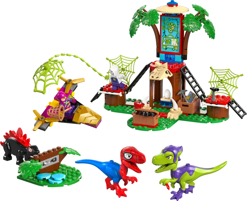 Spidey and Gobby's Raptor Battle at Tree House HQ