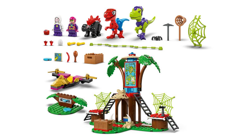 Spidey and Gobby's Raptor Battle at Tree House HQ
