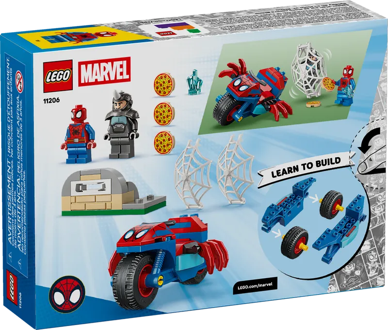 Spidey on his Motorcycle vs. Rhino