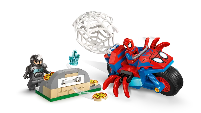 Spidey on his Motorcycle vs. Rhino