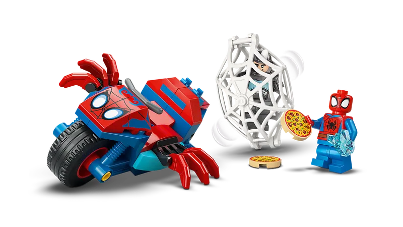 Spidey on his Motorcycle vs. Rhino