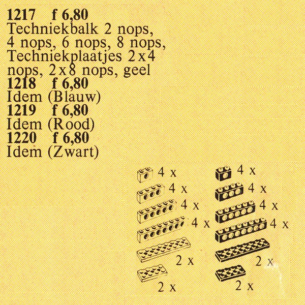 TECHNIC Beams &amp; Plates [Red]