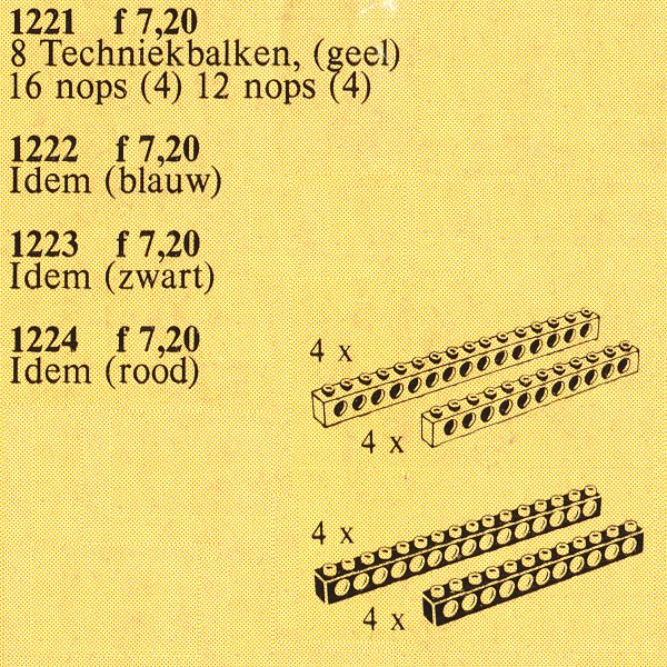 TECHNIC beams - blue