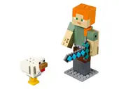 Minecraft Alex BigFig with Chicken
