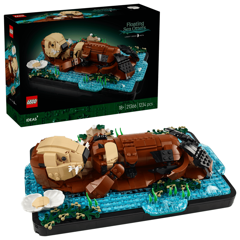 Floating Sea Otters