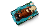 Floating Sea Otters