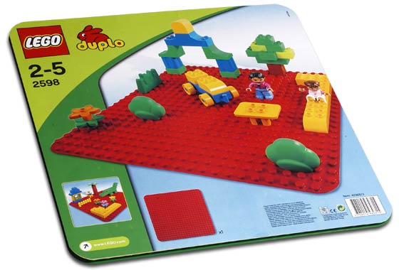Large Red Building Plate