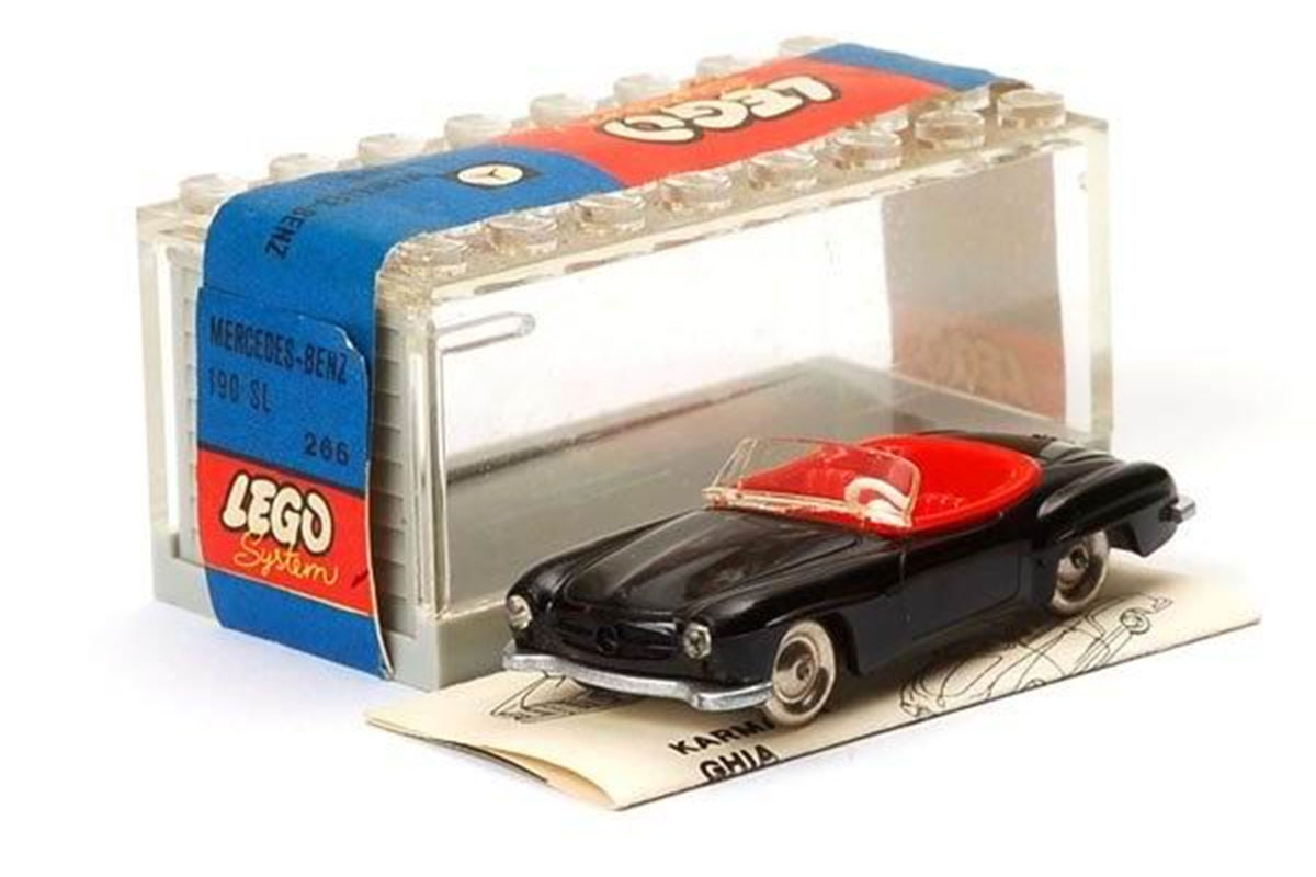 1:87 Mercedes 190 SL with Garage