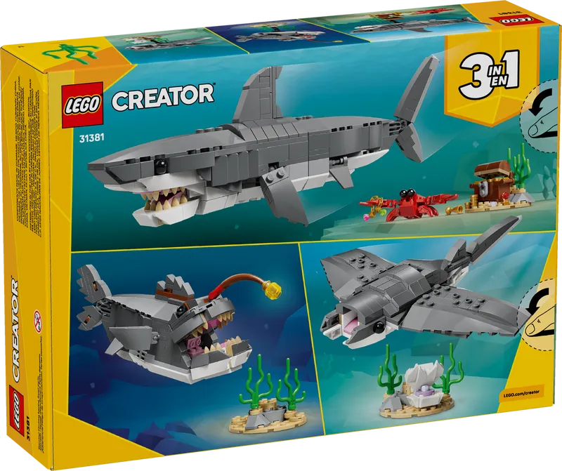 Fierce Shark with a Treasure Chest