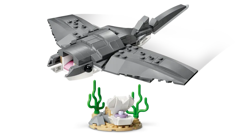 Fierce Shark with a Treasure Chest