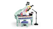 Music Decor Piano with Cat