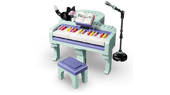 Music Decor Piano with Cat