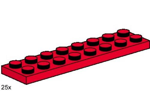 2 x 8 Red Plates