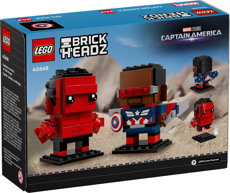 Captain America &amp; Red Hulk Figures