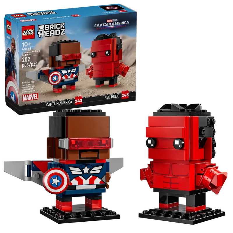 Captain America &amp; Red Hulk Figures