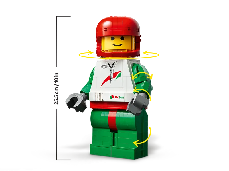 Up-Scaled Racing Driver Minifigure