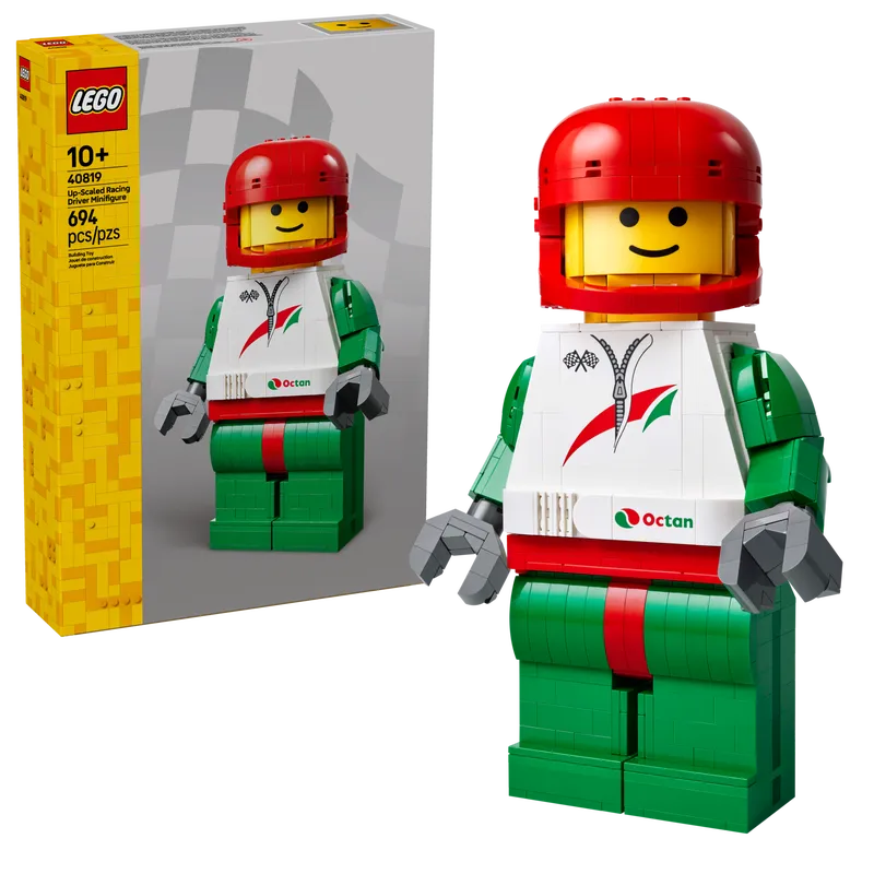 Up-Scaled Racing Driver Minifigure