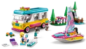 Forest Camper Van and Sailboat