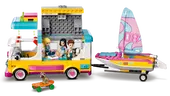 Forest Camper Van and Sailboat