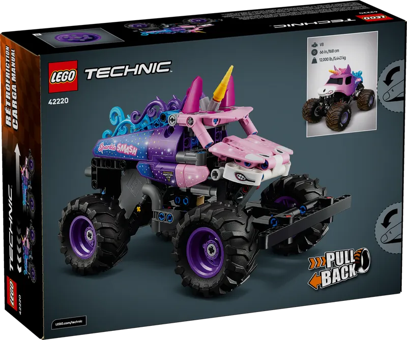 Monster Jam  Sparkle Smash Pull-Back