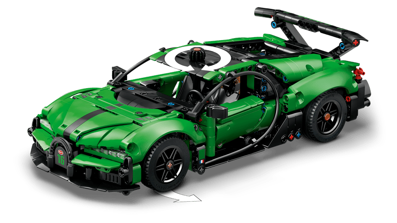 Green Bugatti Chiron Pur Sport Hypercar