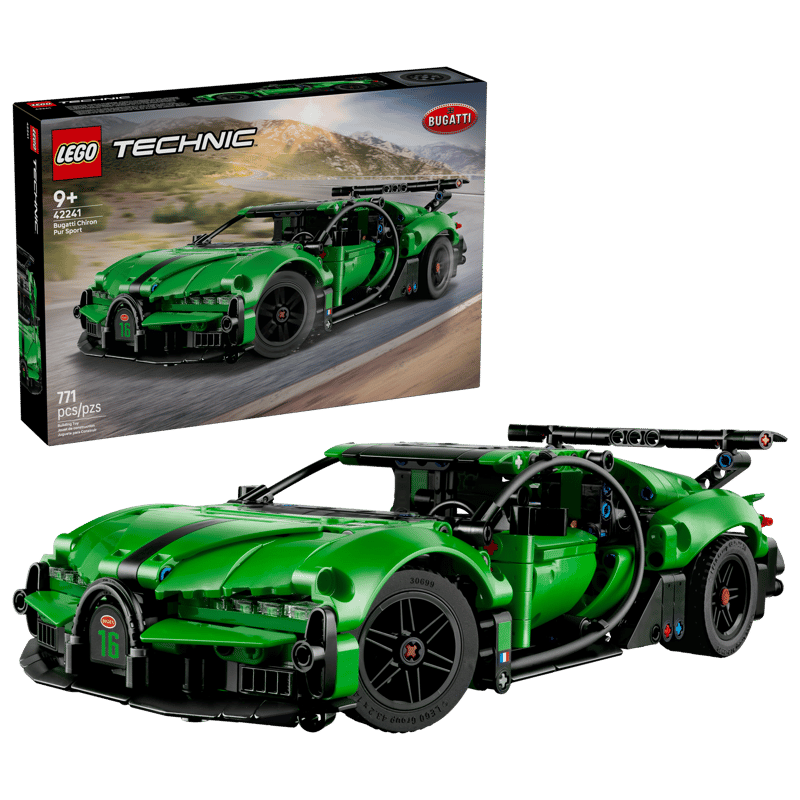 Green Bugatti Chiron Pur Sport Hypercar