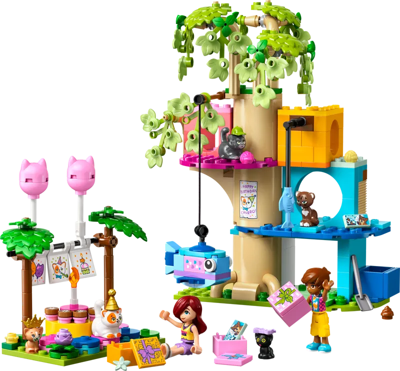 Cat Birthday Party &amp; Tree House