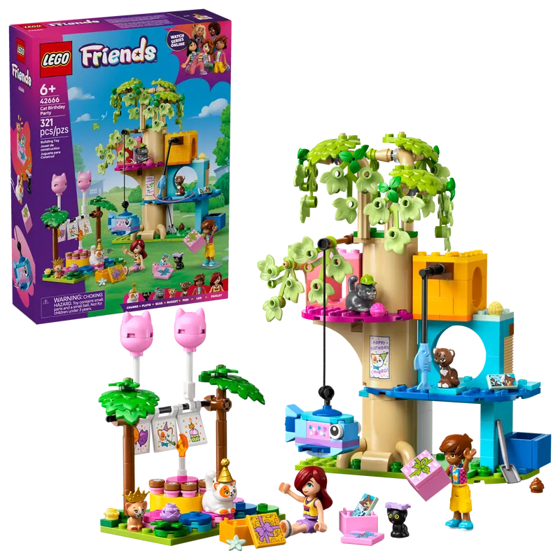 Cat Birthday Party &amp; Tree House