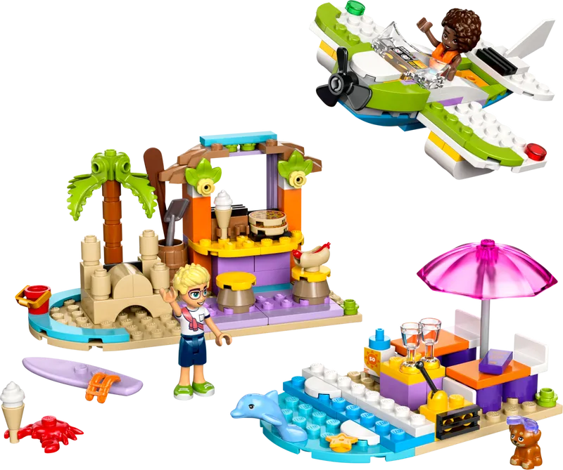 Creative Beach and Travel Suitcase