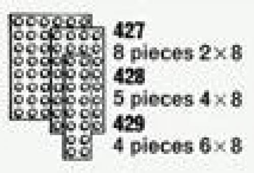 4 Plates 6 x 8 (The Building Toy)