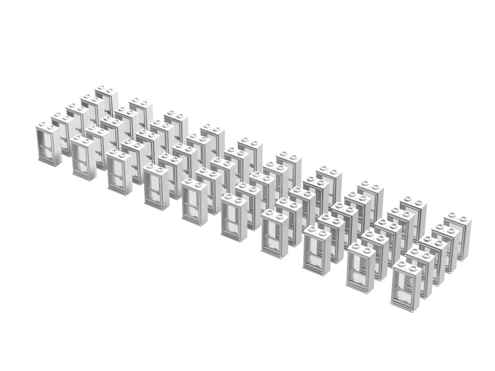 1 x 2 x 3 Doors Refill, White