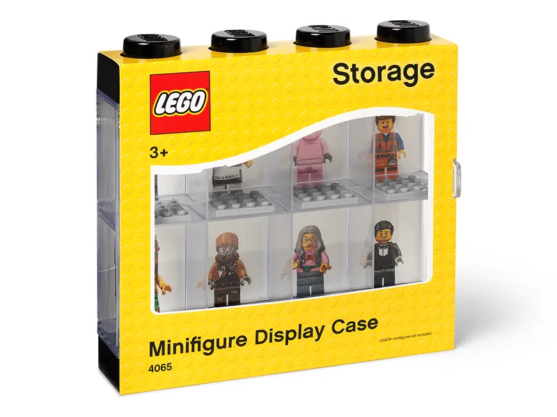 Minifigure Display Case 8 (Black)