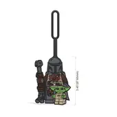 The Mandalorian with The Child Bag Tag