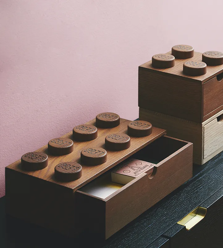 Wooden Desk Drawer 2 x 4 (Light Oak)