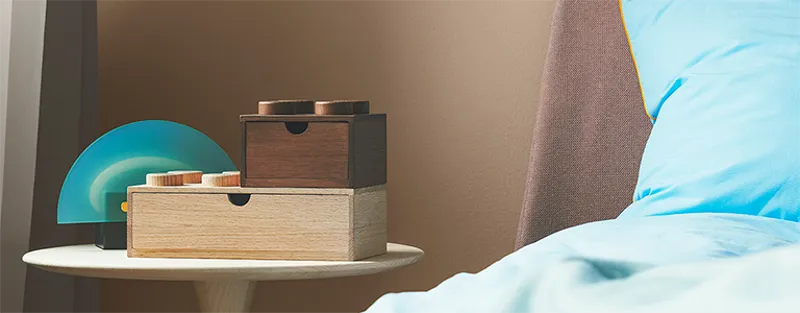 Wooden Desk Drawer 2 x 4 (Light Oak)