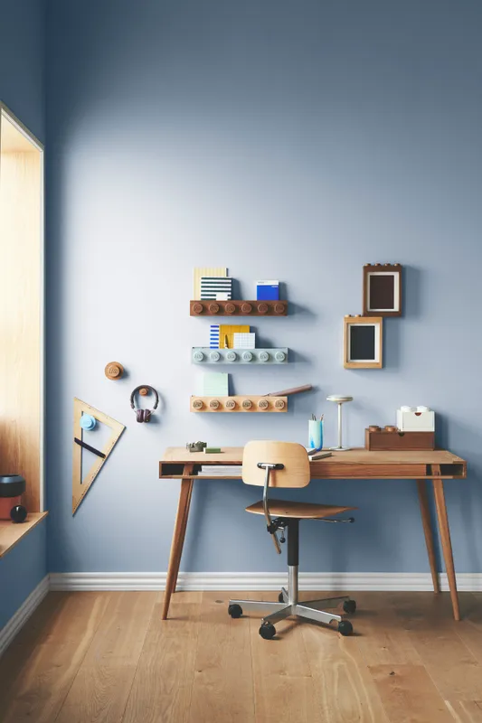 Wooden Wall Hanger Set (Dark Oak)