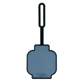 Skeleton Head Glow-in-the-Dark Bag Tag