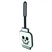 Skeleton Head Glow-in-the-Dark Bag Tag