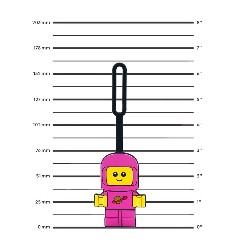 Space Baby Pink Bag Tag