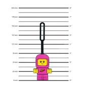 Space Baby Pink Bag Tag