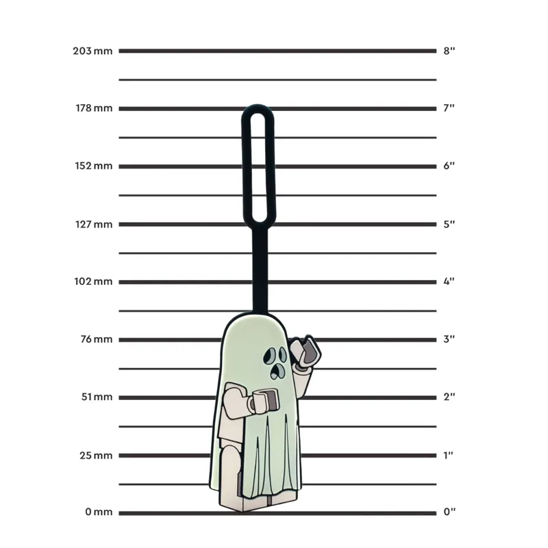 Ghost Glow-in-the-Dark Bag Tag