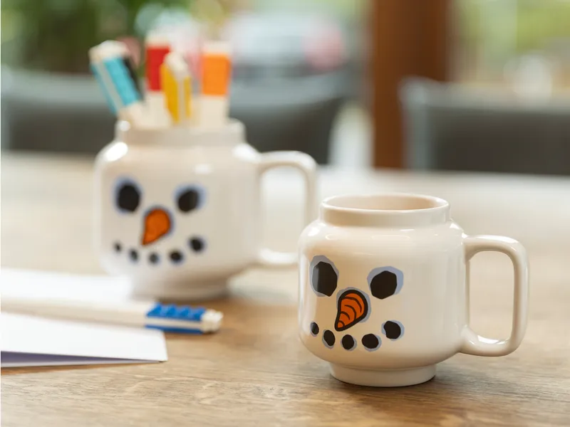 Minifigure Ceramic Mug (Snowman 530ml)