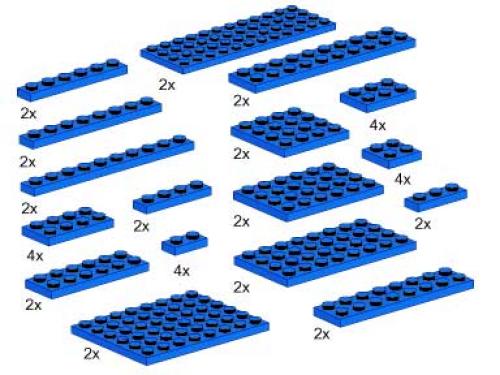 Plates, Blue