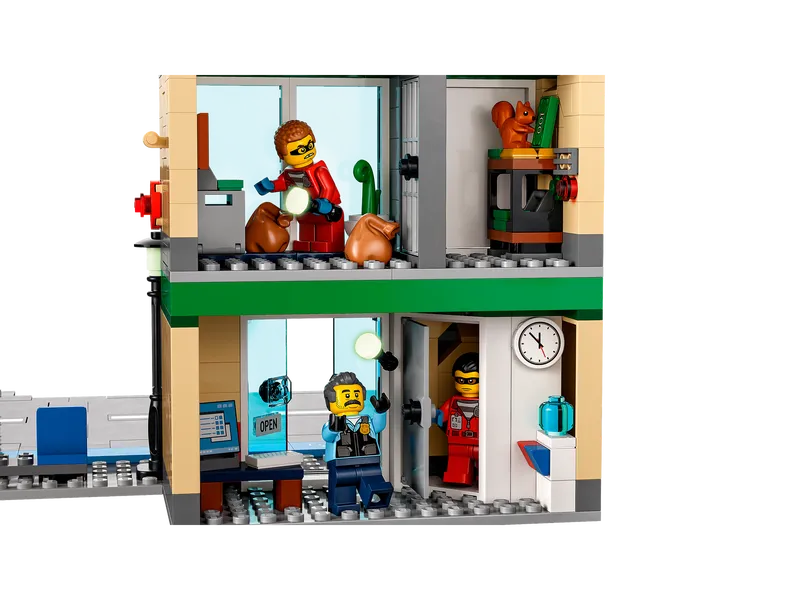 Police Chase at the Bank