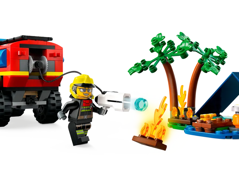 4x4 Fire Engine with Rescue Boat