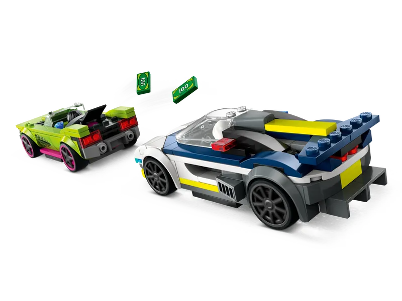 Police Car and Muscle Car Chase